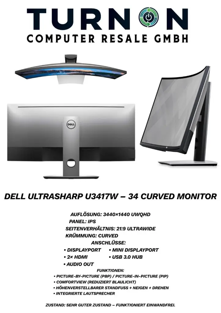 DELL U3417W 34 INCH
