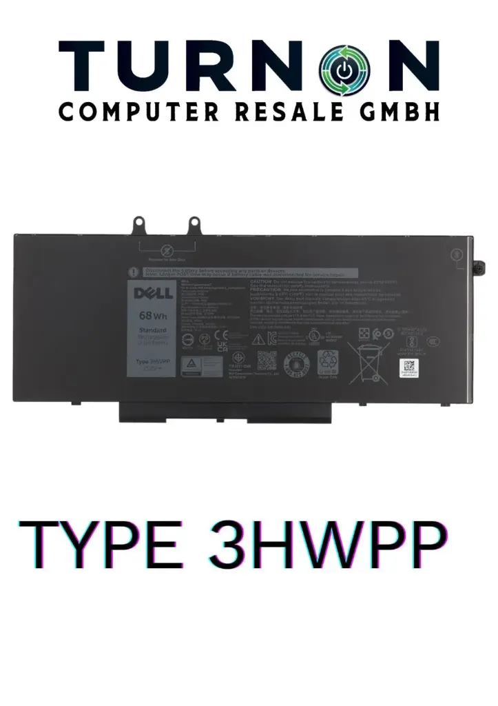 Neuer Original Akku 3HWPP 68Wh 15.2V für Dell Latitude 5400 5401 5500 5501 5410 5411 5510 5511 & Precision 3540 3541 3550 3551 & Inspiron 7500/7506 2-in-1