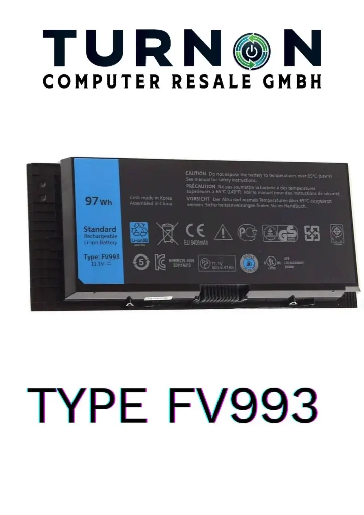 Neuer Original Akku FV993 97Wh 11.1V für Dell Precision M4600 M4700 M6600 M6700 M6800