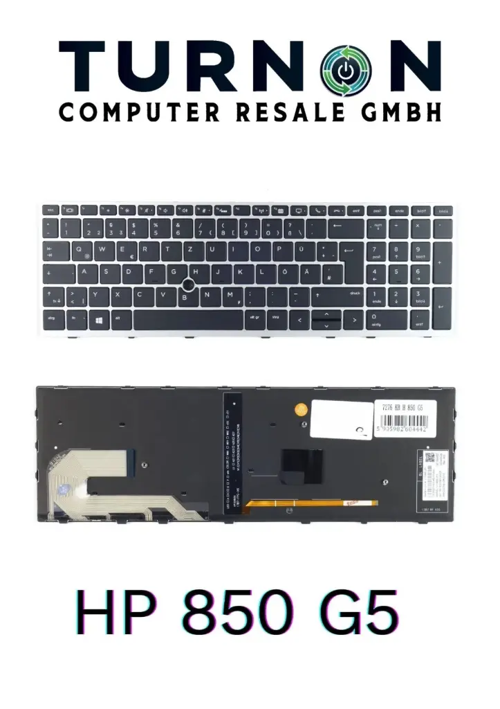 Original OEM Backlit Keyboard for HP EliteBook 850 G5 G6 German QWERTZ