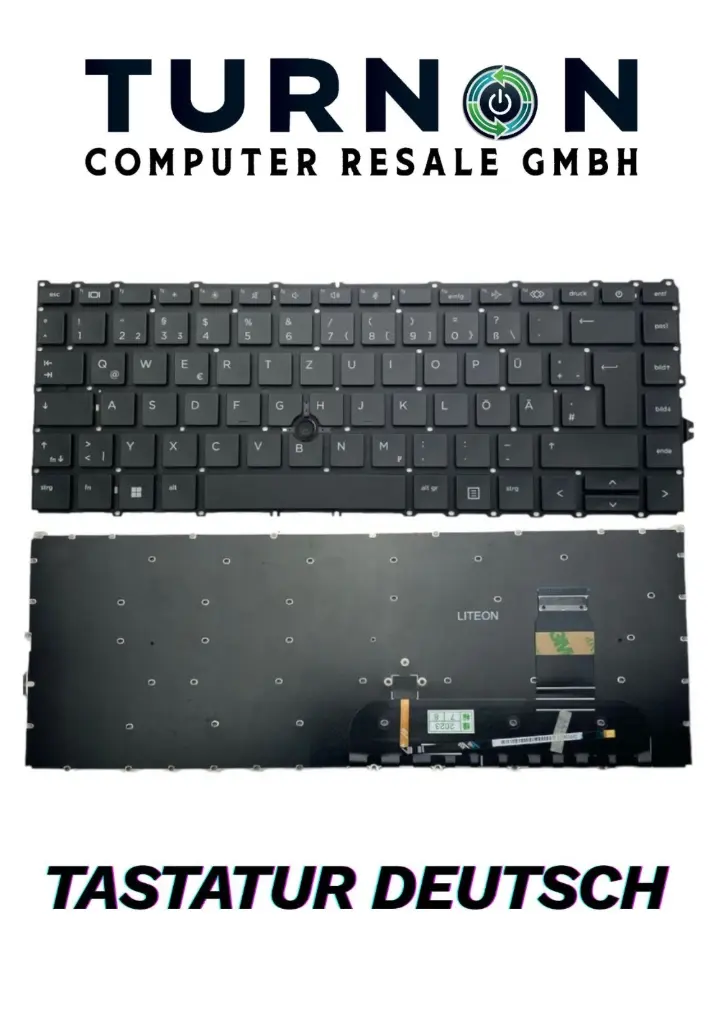Original OEM Backlit Keyboard for HP EliteBook 840 G7 G8 German QWERTZ