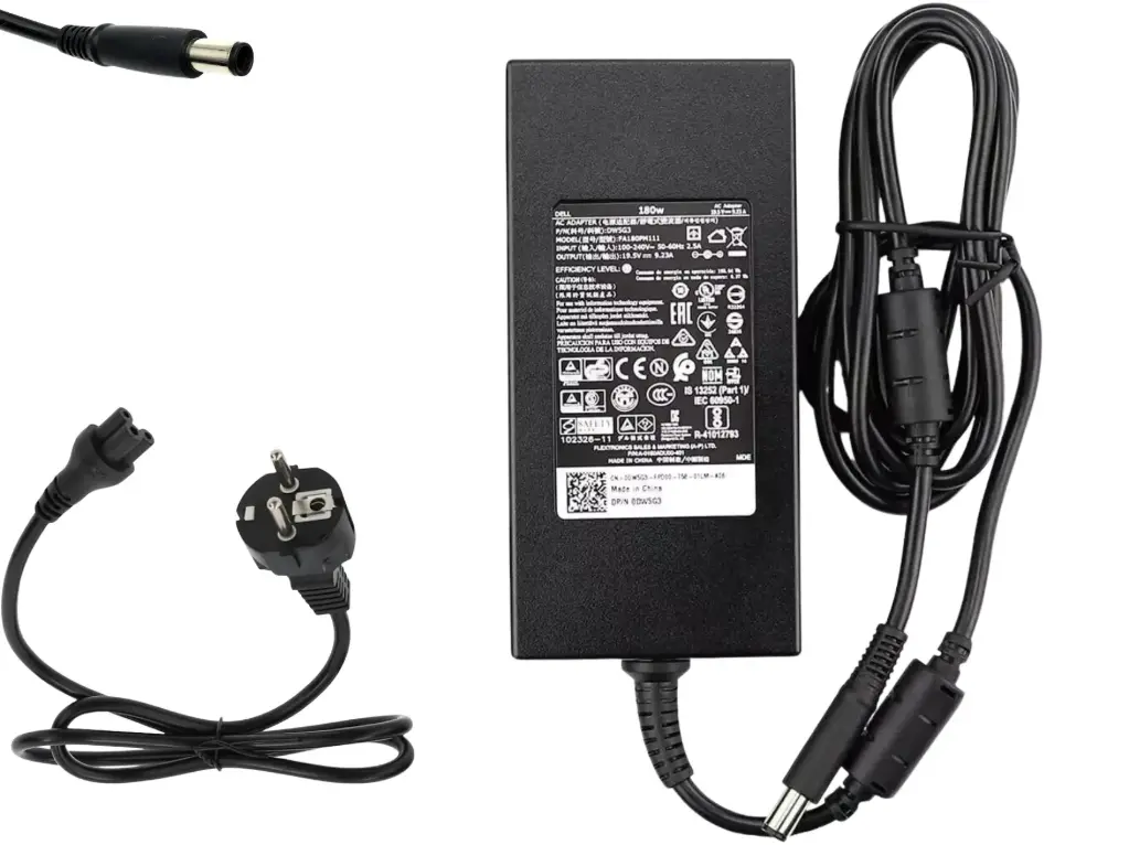 Original Dell 180W Charger – Barrel (Used)