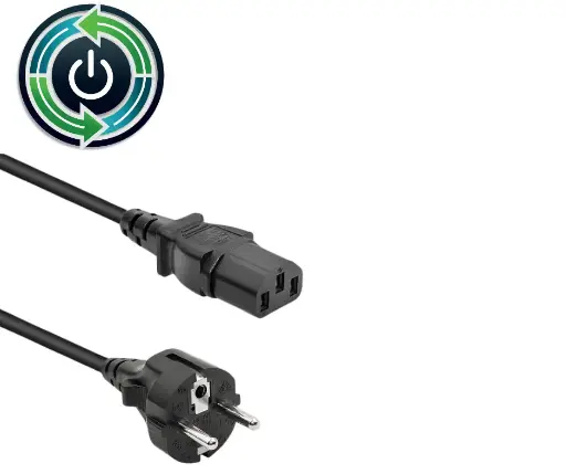 Power cable schuko c13