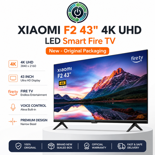 Xiaomi F2 43" 4K UHD LED Smart Fire TV - New - Original Packaging