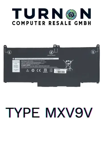 Neuer Original Akku MXV9V 60Wh 7.6V für Dell Latitude 5300 5310 7300 7400 & Inspiron 7300 7306 2-in-1