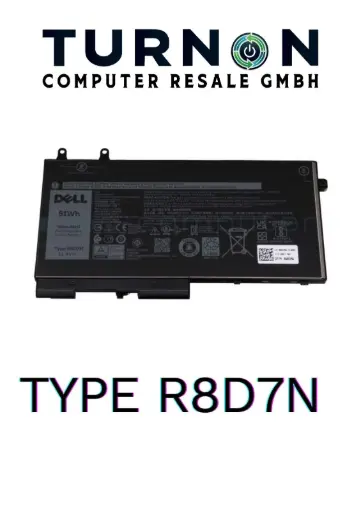 New Original Battery R8D7N 68Wh 7.6V for Dell Latitude 5300 5400 5500 & Precision 3540 3541 