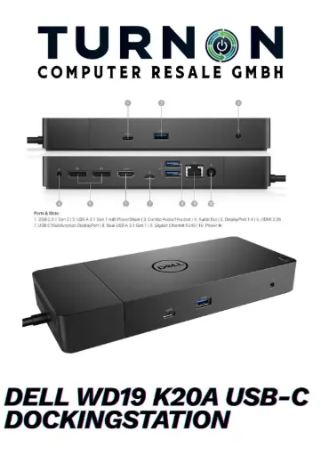 Dell WD19 K20A USB-C Dockingstation