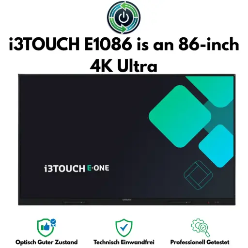 i3TOUCH E1086 86-inch interactive 4K Ultra